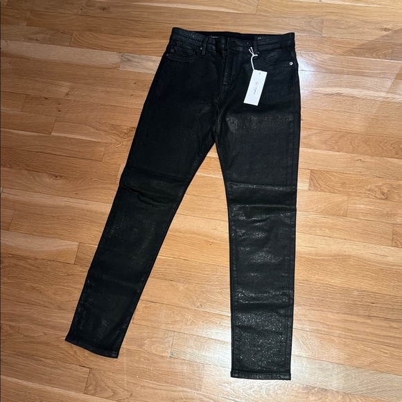 NWT AG Jeans Farrah Ankle High Rise Skinny Jeans with sparkle detail - size 26 - Picture 2 of 11